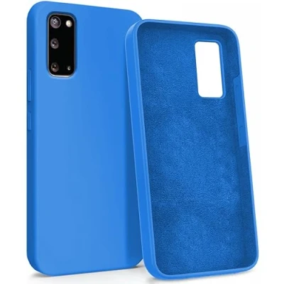 Image de MyGadget Coque pour Samsung Galaxy S20 Case Protection Rigide Anti Choc avec Doublure Microfibre Bleu foncé