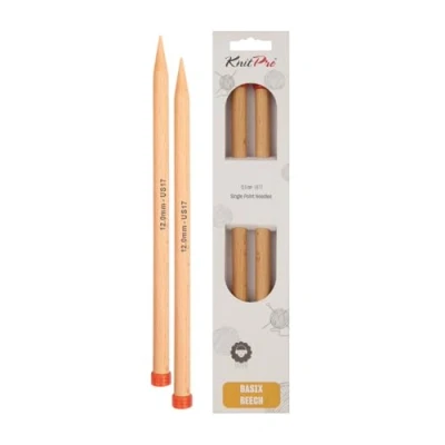Image de KnitPro KP35213 Basix Aiguille Simple de Pointe Bois Multicolore 25 x 5 7 cm
