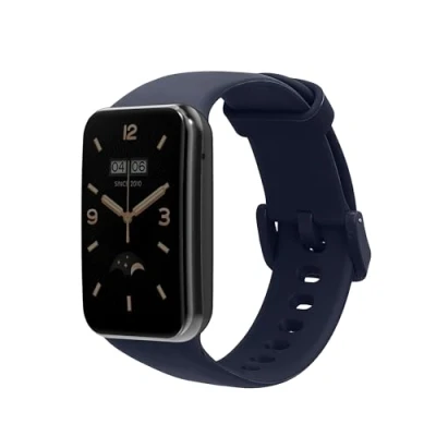 Image de kwmobile Bracelet compatible avec Xiaomi Mi Band 7 Pro de rechange pour fitness tracker en TPU bleu foncé