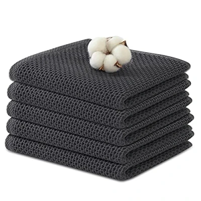 Image de JOTOL Torchons de Cuisine,Serviettes Cuisine,Torchons Séchage en Coton Set 5,Coton,Très Absorbant,Polyvalent Accueil Or Restaurant etc