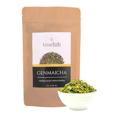 Image de Genmaicha thé en vrac 100g, vert japonais avec du riz, Kirishima Japon vert, Teaclub