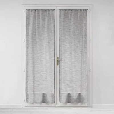 Image de douceur d&#039;interieur Milza Paire Droite Passe Tringle, Anthracite, 2 x 70 200 cm