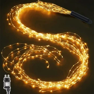 Image de Joycome Guirlande Lumineuse Sapin Noël 1M 100 LED Lumières de Alimenté, 8 Modes Lumineux Cascade Vigne pour Interieur Exterieur Décoration