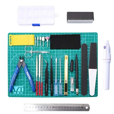 Image de WiMas 26PCS Gundam modèle Outils Kit, Hobby Building Craft Set pour la Construction du de Base réparation et Fixation