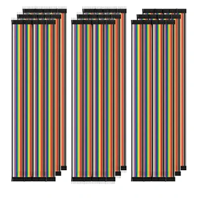 Image de AZDelivery Jumper Wire Cable 3 x 40 pcs. Chaque 20 cm M2M/ F2M / F2F, 40Pin Mâle vers Mâle, Pin Femelle Femelle, Compatible avec Arduino et Raspberry Pi Breadboard incluant Un E Book!