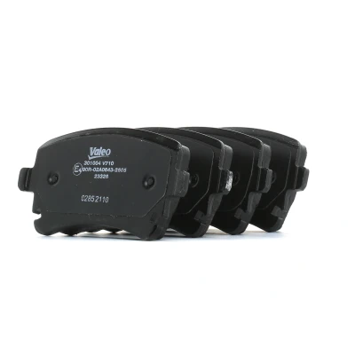 Image de VALEO 301004 Jeu de plaquettes frein FIRST Essieu arrière contact signal d&#039;usure exclu avec tôle anti bruit AUDI: A8 D3, A6 C6 Allroad