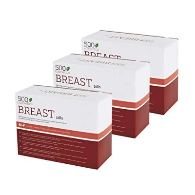 Image de 500cosmetics Breast complément Naturel pour augmenter et raffermir la poitrine féminine ingrédients 100% naturelles fabriqué dans l&#039;UE 60 tablettes (3)
