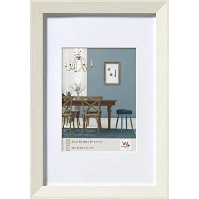 Image de walther design cadre photo blanc 24 x 30 cm avec passe partout, en bois Fiorito EF430W