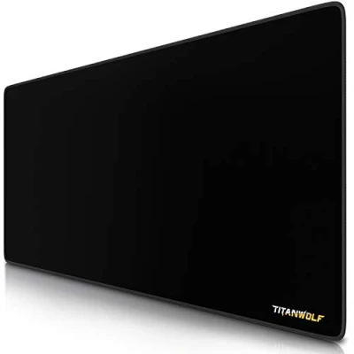 Image de TITANWOLF Tapis de Souris Jeu XXL 900 x 400 mm Titanium Wolf à Motif Loup Taille XL Améliore la précision et Vitesse pour Clavier Roccat Razer Logitech