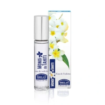 Image de Helan Monoï de Tahiti Parfum Femme Floral, Gourmand et Exotique, Eau Toilette Légère à la Noix Coco, Fleurs Tiaré, Notes Jasmin Ambrées, Douce Vanille, Parfums 10 ml