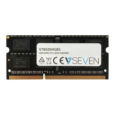 Image de V7 V785004GBS 4GB DDR3 PC3 8500 1066mhz SO DIMM Notebook Module de mémoire