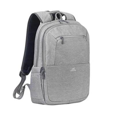 Image de Sac à dos pour ordinateur portable RIVACASE Suzuka 7760 Imperméable Support de tablette 10,1&quot; Gris