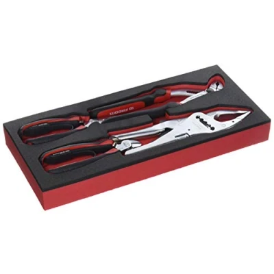 Image de FACOM Module Mousse de 4 Pinces MODM.CPEA1 1 Pince Coupante, Becs 1/2 Ronds, Multiprise à Verrouillage et Étau Grande Capacité Pour Professionnels Particuliers