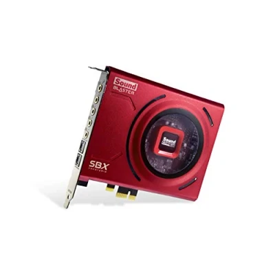 Image de Creative Sound Blaster Z SE Carte Son Interne PCI e et DAC, 24 bits/192 kHz, SNR 116 DB, ASIO, ampli Casque 600 Ω, égaliseur Micro, Discret 5.1/virtuel 7.1, Prend en Charge Dolby Digital Live, DTS