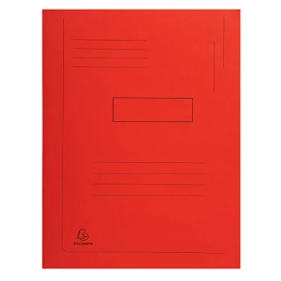 Image de Exacompta Réf. 445003E 1 chemise imprimée avec 2 rabats Forever® 290 g/m² 100% recyclée et certifiée Ange Bleu dimensions 24 x 32 cm pour documents format A4 couleur rouge