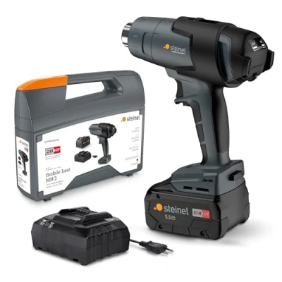 Image de Chauffage mobile sans fil STEINEL MH3 SET AKKU AIR Batterie 18V 5,5AH Noir Utilisation régulière