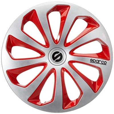 Image de Sparco Corsa Sicilia 15 Argent / rouge Enjoliveur