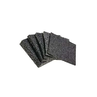 Image de My Plast I 90 x 6 mm 100 pièces dalle amortissante pour terrasses caoutchouc résistante à l&#039;eau le bois de la terrasse, cale terrasse protection construction résilient