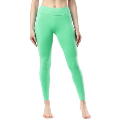 Image de Merry Style Leggings Longs en Coton pour Femmes Confortables avec Large Ceinture MS10 429 (Menthe, XXL)