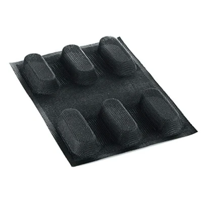 Image de Silikomart AIR PLUS 03 SET 2 PZ MOULE EN SILICONE N.6 MINI PLUM CAKE 40X95 H 25 MM