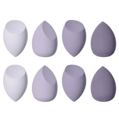 Image de Beauty Blender, 8 Pièces éponge Fond de Teint Maquillage pour Fonds Teint, Poudres Liquides, Etc, Existe en 3 Formes Violet (Violet)