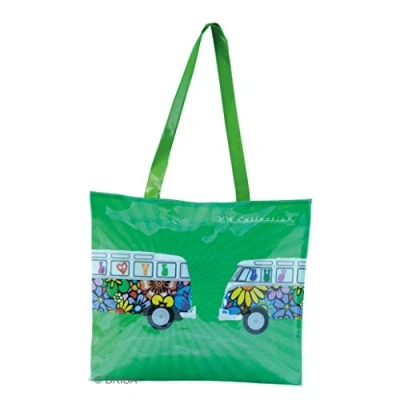 Image de BRISA VW Collection Sac Shopper Cabas en PVC de 16 litres au design T1 Combi (Love Bus/Multicolore)