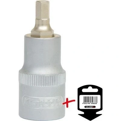 Image de KS Tools Llave de Vaso Con Punta Tipo Allen 1/2&quot;, Corta, 19 mm
