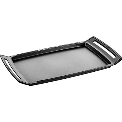 Image de STAUB Plancha en Fonte, Rectangulaire, 38 x 25 cm, Noir Mat
