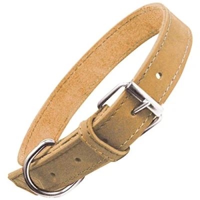 Image de Collier GLORIA Nubuck Jaune Ajustable Anneau en D