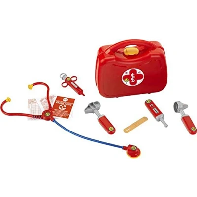 Image de Theo Klein 4265 Mallette Docteur avec Accessoires I Stéthoscope, seringue, thermomètre et Beaucoup Plus Encore ... Dimensions : 21,5 cm x 9 20 Jouet pour Enfants à partir de 3 Ans