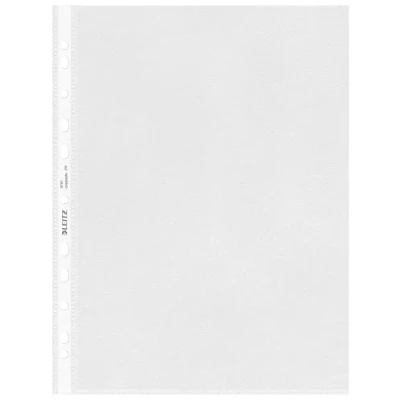 Image de Esselte Leitz 47970000 Lot de 100 pochettes perforées transparentes en polypropylène Standard format A4 grainé (Import Allemagne)
