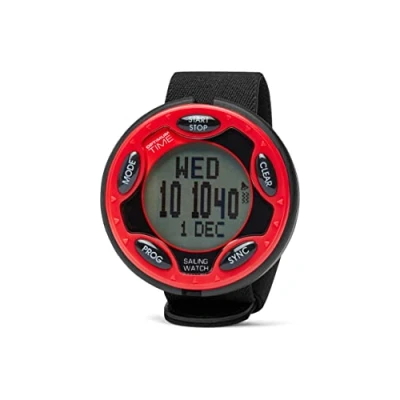 Image de Optimum Time Series 14 Rechargeable Sailing Yachting and Dinghy Watch Rouge Unisexe Grand boîtier ABS Bleu FONCÉ 68 mm
