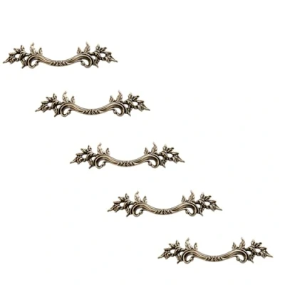 Image de Mgoodoo Lot de 5 Poignées Meuble Vintage 168mm Longueur 76mm Entraxe Bouton Porte Ancienne Bronze pour Tiroir Commode Bureau Armoire Cabinet Placard