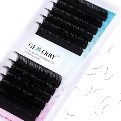 Image de 15 20mm Cils Extension de Professionnel 0.05 d curl à Faux Individuels One by Long Naturel Lash Extensions GEMERRY (0.05 mix 20mm)