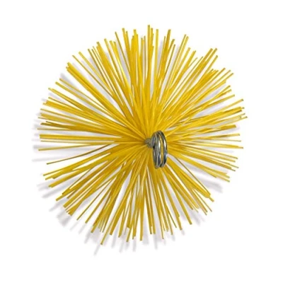 Image de Hérisson synthétique pour ramonage conduits gainés Diamètre 150 mm Embout Acier fileté M12*1,75mm Cheminées, chaudières, poêles, canalisations, gouttières Kibros 4ESS15b