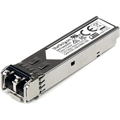 Image de StarTech.com Module de transceiver SFP 1000Base SX à fibre optique Gigabit Conforme aux normes MSA Multimode 550 m (SFP1000SXST)