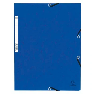 Image de Exacompta Réf. 55304E Paquet de 10 chemises à élastiques pochettes 3 rabats en carte lustrée 355 g/m2 dimensions 24 x 32 cm pour documents au format A4 couleur orange