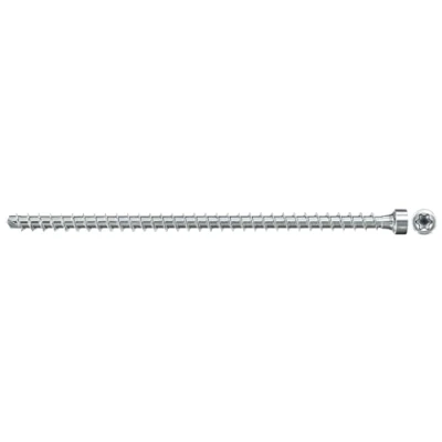 Image de fischer Vis de Renfort Powerfull FPF II CHTF 10,0x400 revêtement zingué, Filetage Total, tête cylindrique avec Empreinte Torx/Boîte 25