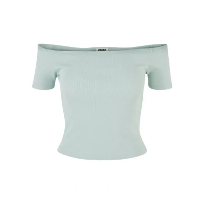 Image de Urban Classics OFF Shoulder Tshirt basique, Femme, Taille: Medium, Frostmint