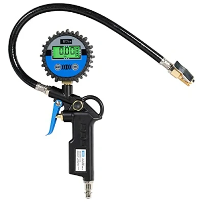 Image de Güde 2823 Gonfleur de pneu numérique 11 E (affichage à 4 chiffres, arrêt automatique, raccord raccordement, valve purge d&#039;air)