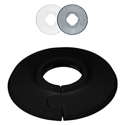 Image de FUX Lot de 2 rosettes simples pour tuyau chauffage, 8 à 60,3 mm, cache tuyau, rosace recouvrement, habillage, radiateurs, polypropylène dans des couleurs spéciales