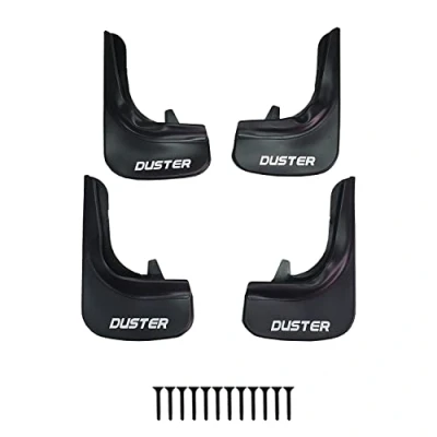 Image de MDAK Compatible avec Dacia Duster 2 (HM) 2018 2024 Jeu de Bavettes Garde Boue Avant et Arrière Voiture 4 Pcs Noir