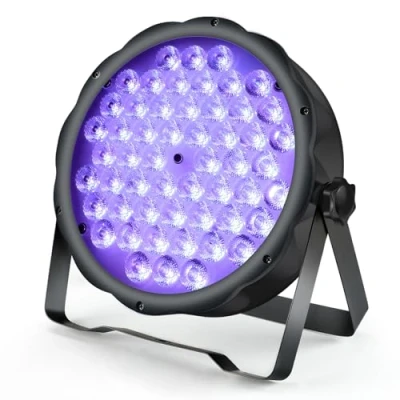 Image de BETOPPER 90W DJ lumiere soiree 54 LED Par Lumière Fête Disco DMX Jeu scène Lampe RGB Strobe Spot Light 3 en 1 Projecteur pour discothèque mariage club bar LPC008S pièce