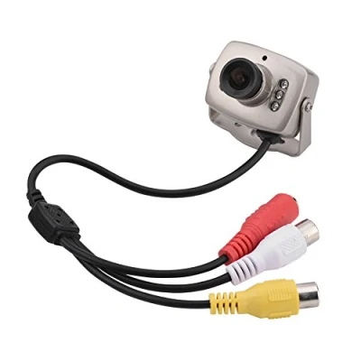 Image de Nimoa Caméra de sécurité, Mini 6LED Filaire CMOS CCTV sécurité Vision Nocturne vidéo numérique PAL/NTSC(Copain)