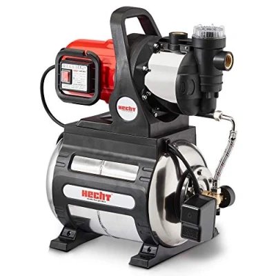Image de HECHT Pompe à eau domestique INOX en acier inoxydable, 1100 W, aspiration automatique de 8 m, pression refoulement 4,5 bar
