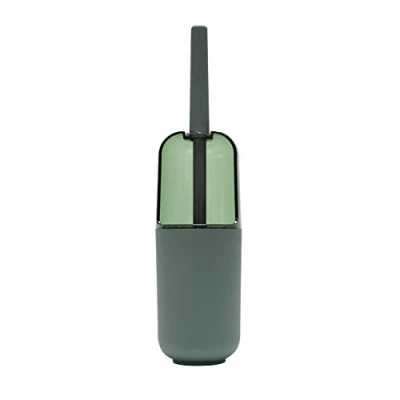 Image de douceur d&#039;intérieur, Brosse Wc (Diamètre 10 x 37.5 cm) Equatorial Kaki, Plastique Transparent et Opaque