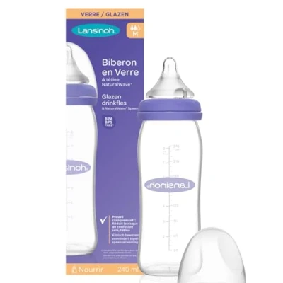 Image de Lansinoh I Biberon Verre Natural Wave 240 Ml
