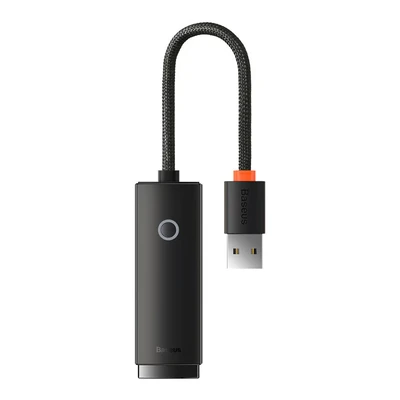 Image de Carte adaptateur Internet réseau Baseus WKQX000001 Lite USB vers RJ45 100 Mbps noir Neuf