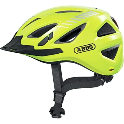Image de ABUS Casque de ville Urban I 3.0 MIPS vélo avec feu arrière, visière et fermeture magnétique pour la circulation en hommes femmes