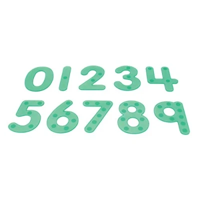 Image de TickiT 54511 Silishapes Dot Number, Green (Pack of 10)